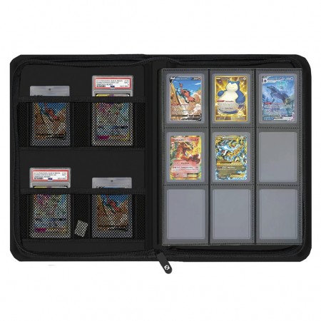 Album Pokmon Evoretro Shield + Toploader Binder - Vermelho e Preto