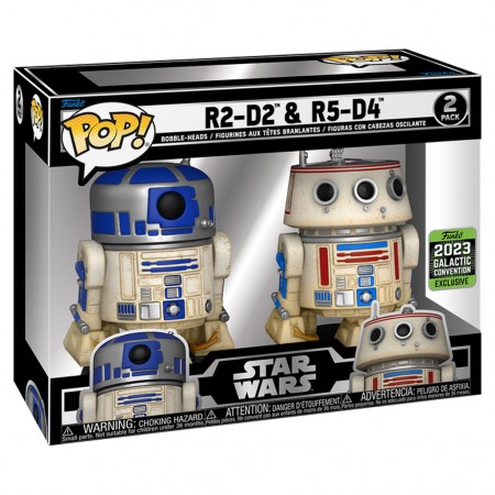 Funko Pop Star Wars Galactic Convention 2023 - R2-d2 & R5-d4 2-pack (68750)