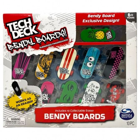 Skate de Dedo Teck Deck Bendy Board 10-pack