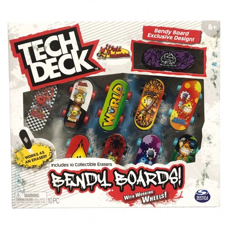Skate de Dedo Teck Deck Bendy Board 10-pack (6373)