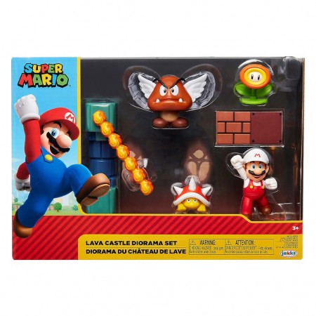 Diorama Jakks Super Mario - Lava Castle Diorama Set (0153)