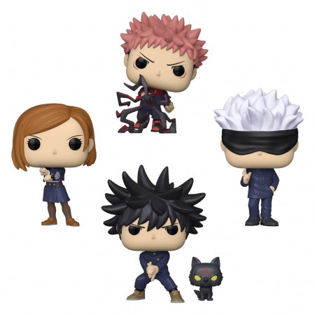 Funko Pop Animation Jujutsu Kaisen Exclusive 4-pack - Itadori / Gojo / Fushiguro / Nobara (66841)