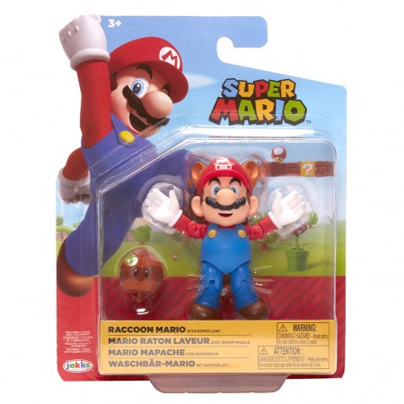 Boneco Jakks Super Mario - Raccoon Mario (5608)