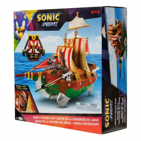 Boneco Jakks Sonic Prime - Angel's Voyage Pirate Ship (9186)