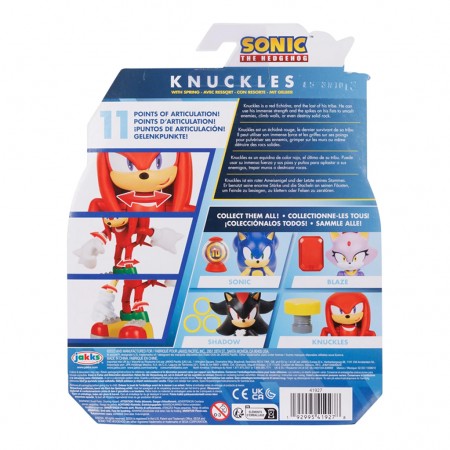 Boneco Jakks Sonic The Hedgehog - Knuckles (9278)