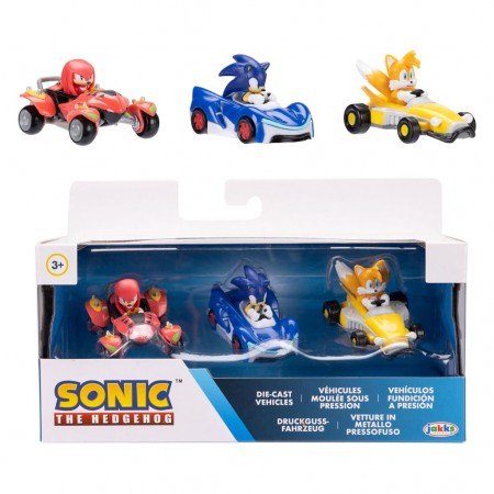 Carrinhos Jakks Sonic The Headgehog 3-pack 1:64 (2414)