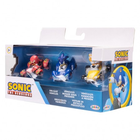 Carrinhos Jakks Sonic The Headgehog 3-pack 1:64 (2414)