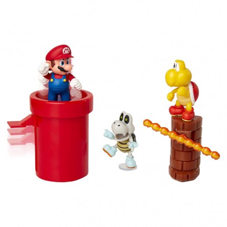 Boneco Jakks Super Mario - Dungeon Diorama Set (9897)
