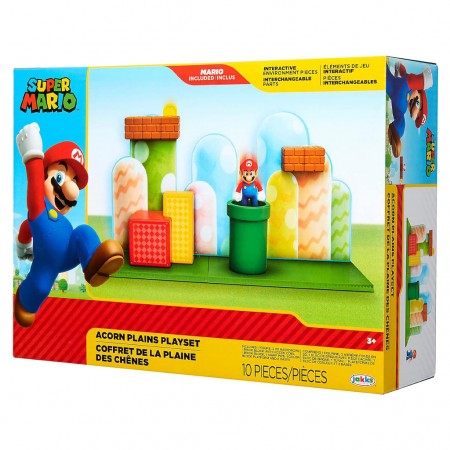 Boneco Jakks Super Mario - Acorn Plains Diorama Set (9910)
