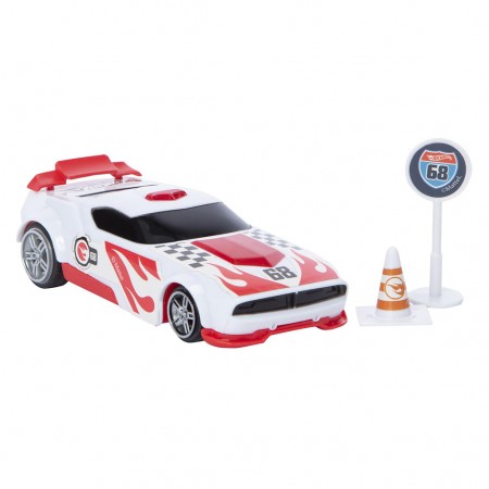Carro Hot Wheels Fast Racer Pullback - Branco (1746)