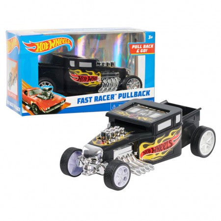 Carro Hot Wheels Fast Racer Pullback - Bone Shaker (preto)