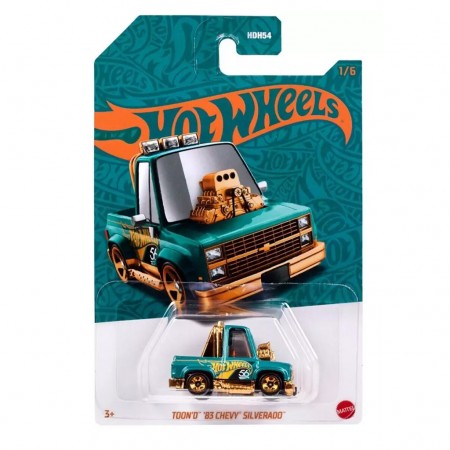 Carro Hot Wheels 56th Anniversary 1/6 - Toon'd '83 Chevy Silverado (9057)