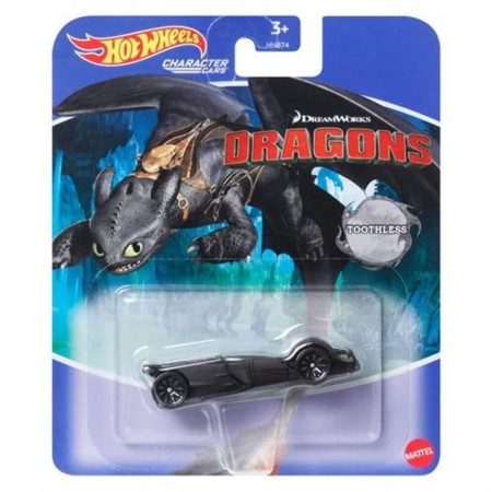Carro Hot Wheels Character Cars Dreamworks Como Treinar Seu Drago - Toothless (6470)