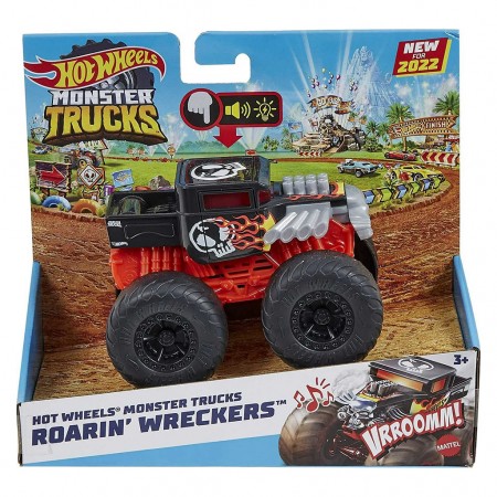 Carro Hot Wheel Monster Trucks Roarin Wreckers Bone Shaker (4314)