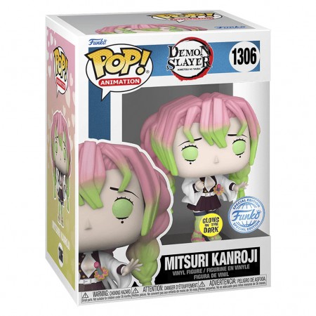 Funko Pop Animation Demon Slayer: Kimetsu No Yaiba Exclusive - Mitsuri Kanroji 1306 (glows In The Dark)