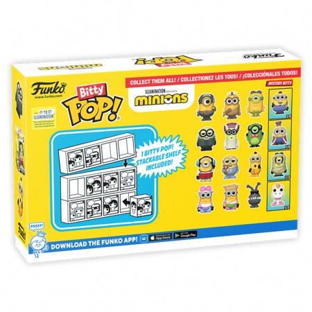 Funko Pop Bitty Mystery Minions - Tourist Jerry 4-pack (73037)