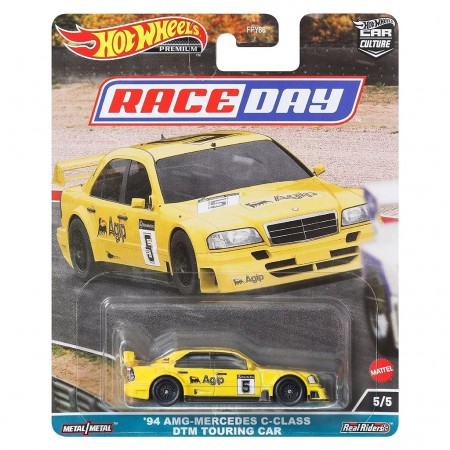 Carro Hot Wheels Premium Race Day 5/5 - '94 Amg-mercedes C-class Dtm Touring Car (0453)