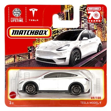 Carro Matchbox 89/100 - Tesla Model Y Hlc68 (6263)