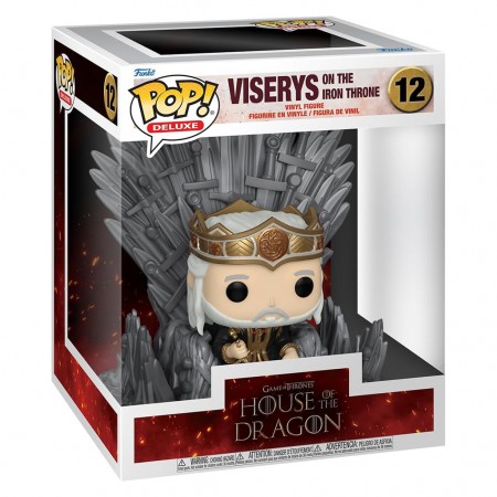 Funko Pop Deluxe House Of The Dragons - Viserys On The Iron Throne 12