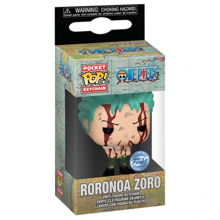 Chaveiro Funko Pocket Pop Keychain One Piece Exclusive - Roronoa Zoro, Nothing Happened (76880)