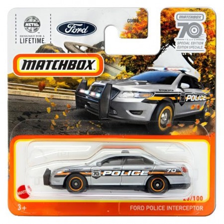 Carro Matchbox 23/100 - Ford Police Interceptor Hld04 (6263)