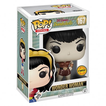 Funko Pop Chase Heroes Dc Comics Bombshells - Wonder Woman  167