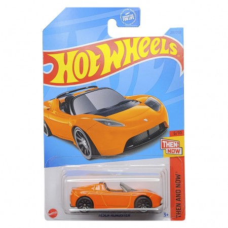 Carro Hot Wheels Then And Now 6/10 - Tesla Roadster Hkj44 (3140)