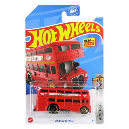 Carro Hot Wheels Hw Metro 7/10 - Trouble Decker Hkg63 -n7c5 12013