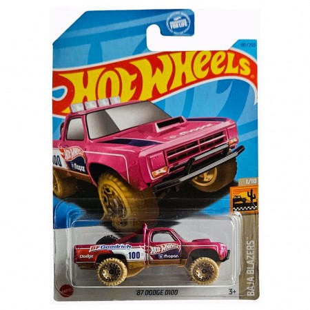 Carro Hot Wheels Baja Blazers 1/10 - '87 Dodge D100 Hkg73 -n7c5 12013