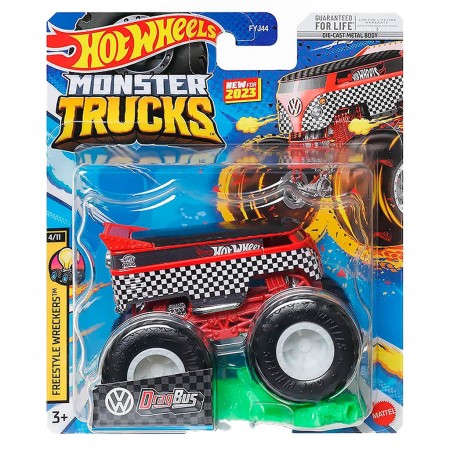 Carro Hot Wheels Monster Trucks Freestyle Wreckers 4/11 - Dragbus Hlt12 (70539)