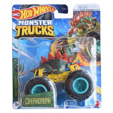 Hot Wheels Monster Trucks Beast Bashers 5/7 - Motosaurus Hnw21 (70539)