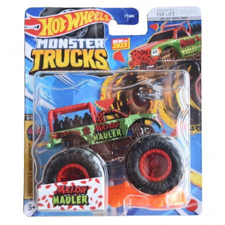 Carro Hot Wheels Monster Trucks Freestyle Wreckers 8/11 - Melon Mauler Hlt09 (70539)