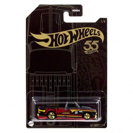 Carro Hot Wheels 55th Anniversary 1/6 - '67 Chevy C10 Hlk02 (3170)