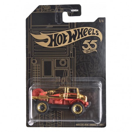Carro Hot Wheels 55 Anniversary 3/6 - Mercedes-benz Unimog U 1300 L Hlk05 (3217)