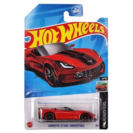 Carro Hot Wheels Hw Roadster 4/10 - Corvette C7 Z06 Convertible Hkh41 (3058)