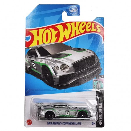 Carro Hot Wheels Hw Modified 3/5 - 2018 Bentley Continental Gt3 Hkl45 (0134)