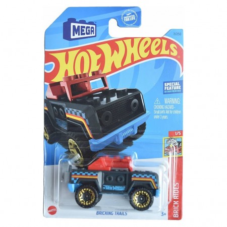 Carro Hot Wheels Brick Rides 1/5 - Bricking Trails Hkj85