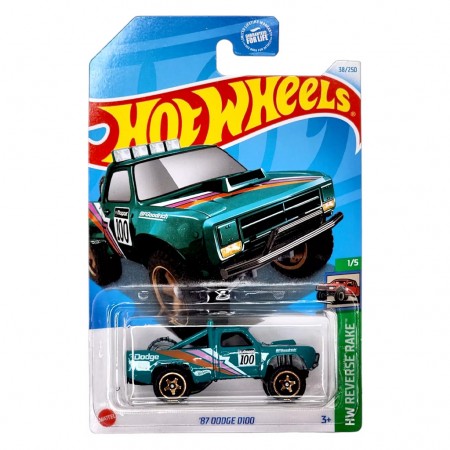 Carro Hot Wheels Hw Reverse Rake 1/5 - '87 Dodge 100 Htb89