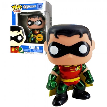 Funko Pop Chase Heroes Dc Universe - Robin 02 Metallic