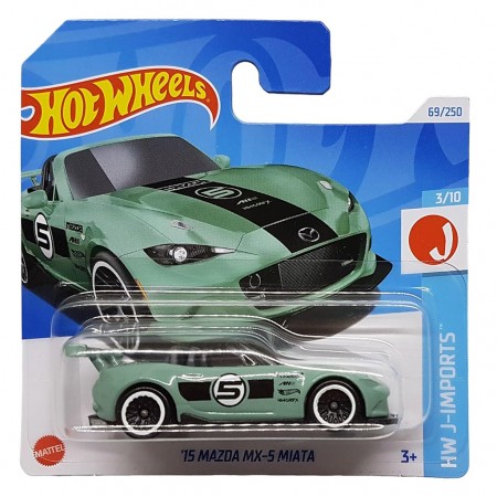 Carro Hot Wheels Hw J-imports 3/10 - '15 Mazda Mx-5 Miata (htc42)