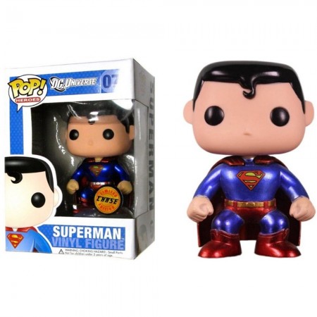 Funko Pop Chase Heroes Dc Super Heroes - Superman 07 Metallic