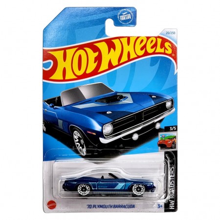 Carro Hot Wheels Hw Roadsters 3/5 - '70 Plymouth Barracuda Htc13