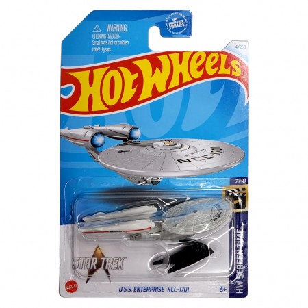Carro Hot Wheels Hw Screen Time 2/10 - U.s.s Enterprise Ncc-1701 Htb32