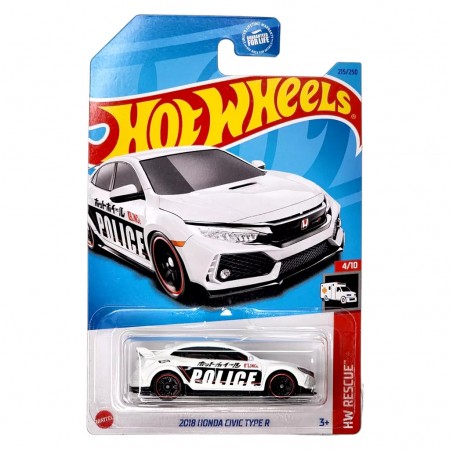 Carro Hot Wheels Hw Rescue 4/10 - 2018 Honda Civic Type R Hoh19