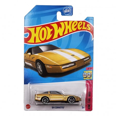 Carro Hot Wheels Hw The 80s 6/10 - '84 Chevy Corvette Hkg83 - Dourado (3065)