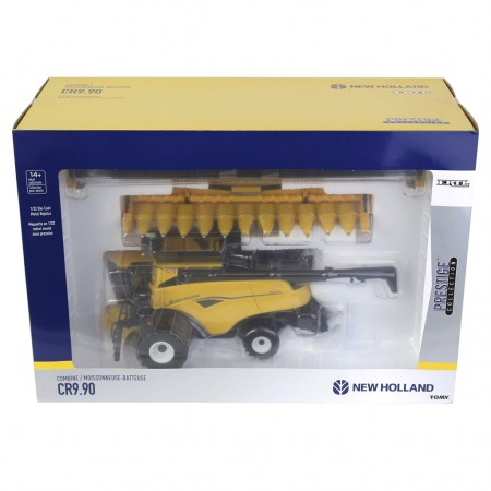 Colheitadeira Ertl New Holland - Cr9.90 With Corn & Grain Heads - Escala 1/32 (13973)