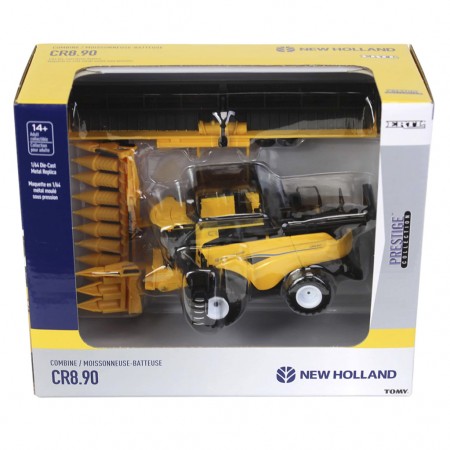 Colheitadeira Ertl New Holland - Cr8.90 With Corn & Grain Heads - Escala 1/64 (13992)