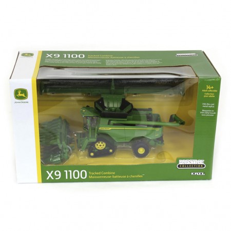 Colheitadeira Ertl John Deere - X9 1100 With Front Tracks & Corn Heads - Escala 1/64 (45747)