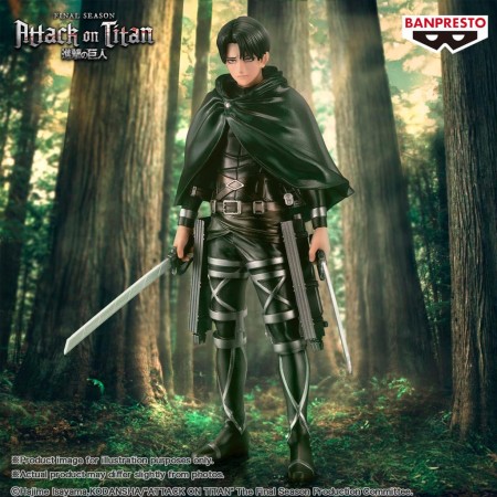 Esttua Banpresto Attack On Titan The Final Season Special 10th Anniversary Ver - Levi (87686)