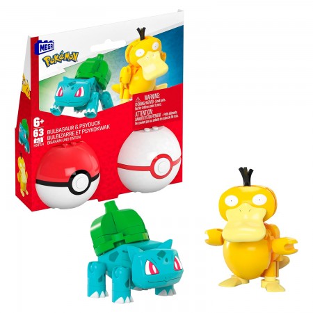 Pokbola Mattel Mega Construx - Bulbasaur & Psyduck (5742)